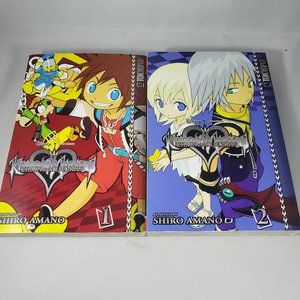 Kingdom Hearts Chain of Memories Manga TOKYOPOP English Vol 1 and 2